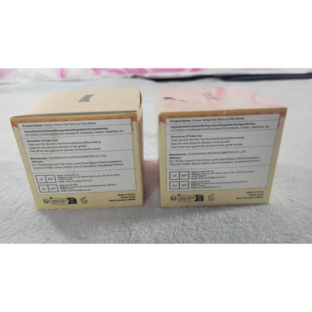 ​2 Pack Sumax Hair Removal Wax Beads 300g Total Smooth Honey Hard Wax Beans New
